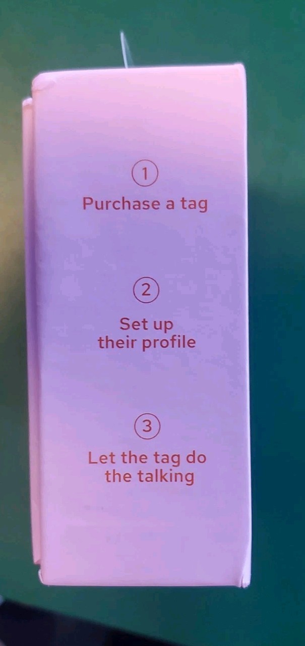 NIB – Tailr CLASSIC PET TAG – GOLD- SIZE: LARGE – APPLE/ANDROID COMPATIBLE