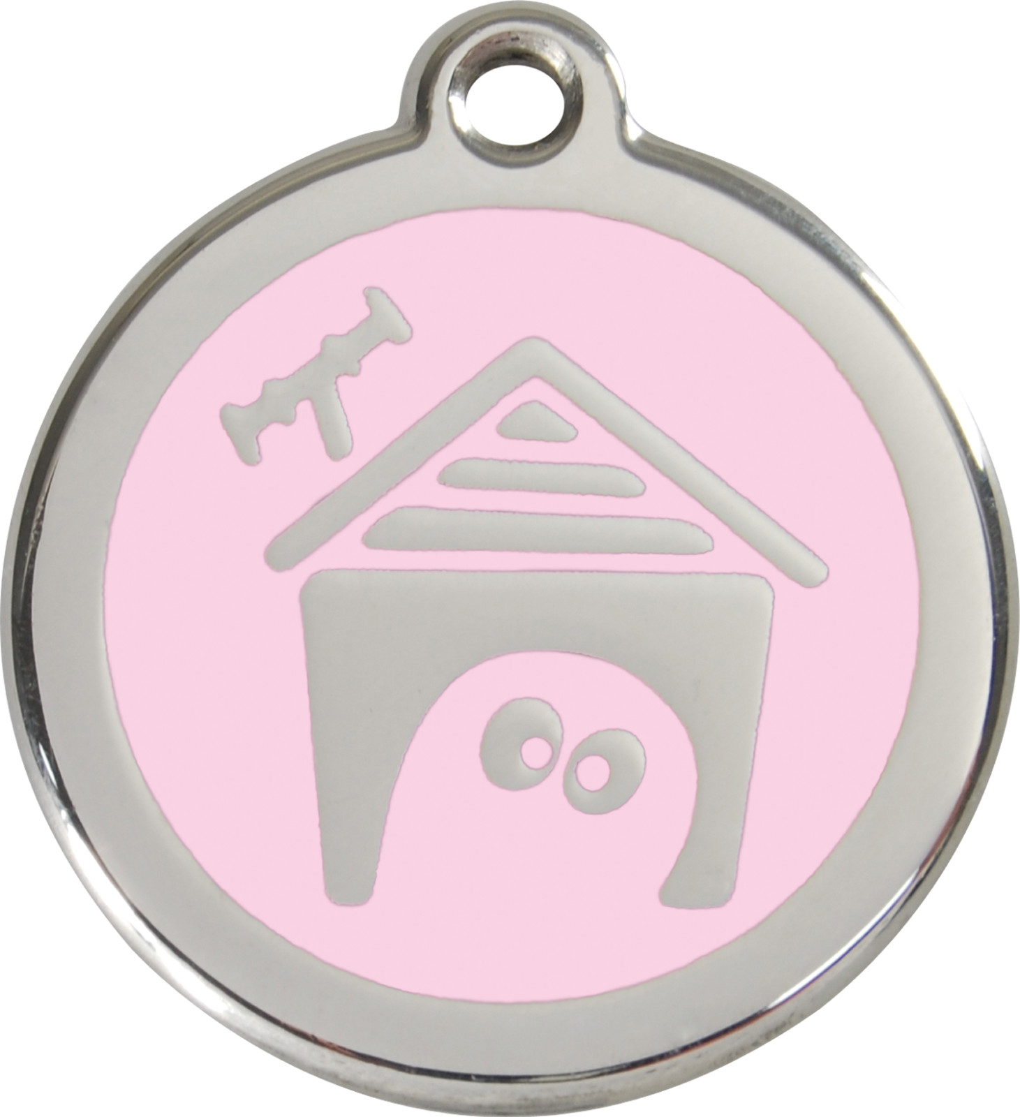 Steel Red Dingo House ID Dog Tag Black Purple Blue Green Yellow Orange Red Pink