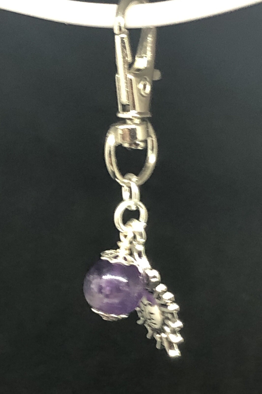 Amethyst Sun Pet Collar Charm Healing Pet