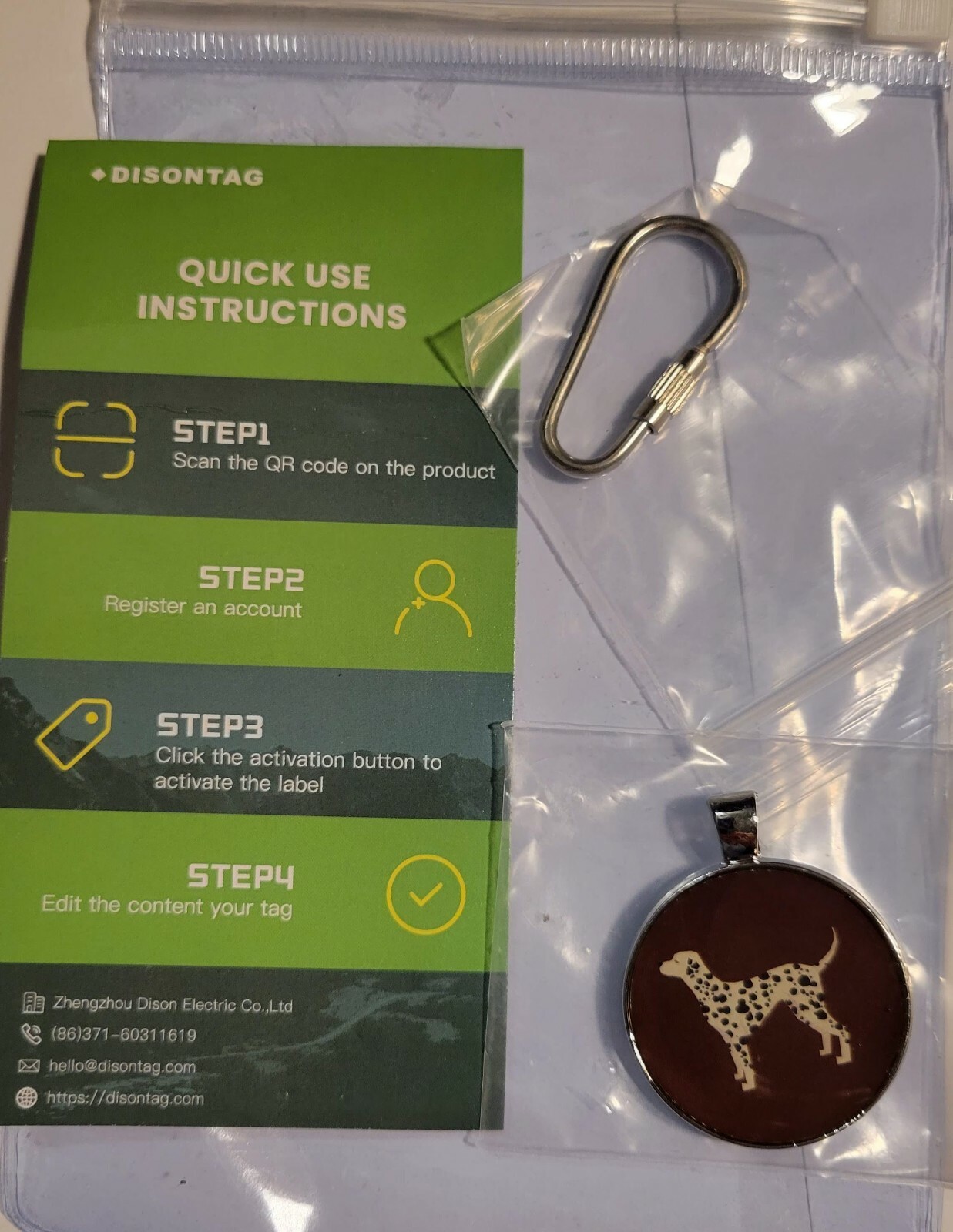 DISONTAG Pet ID Tags, Personalized Dog Tags, Custom Dog Tags Unique Information
