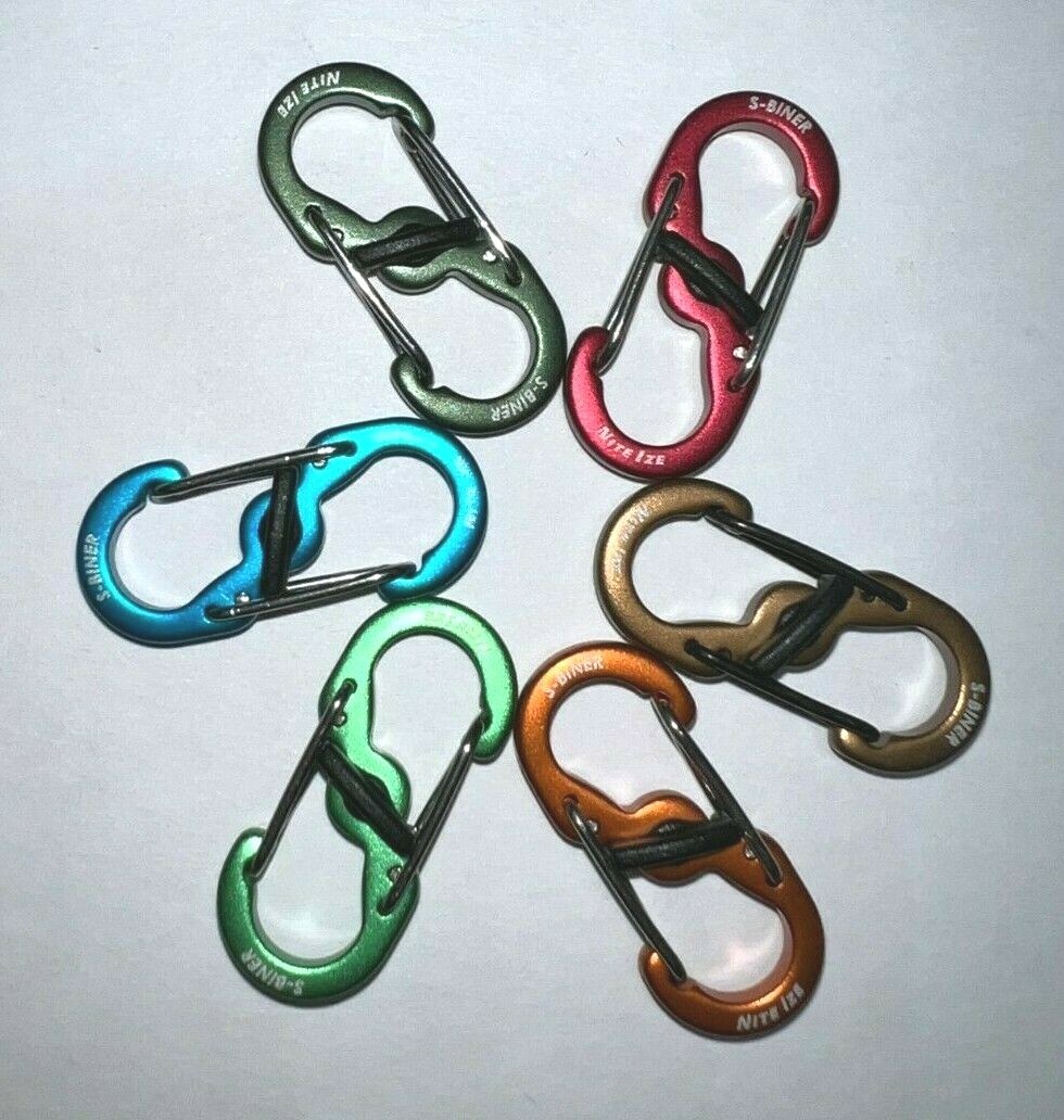 Nite Ize MINI S-BINER® MICROLOCK® ALUMINUM – Choice of 7 COLORS