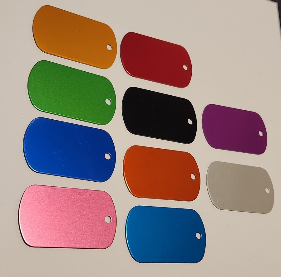 Custom Engraved Pet ID Tag Dog Name Tag Cat Collar Tag Personalized Aluminum