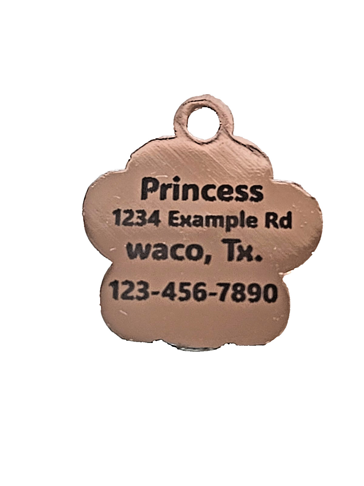 Paw Glitter Dog Tags Engraved