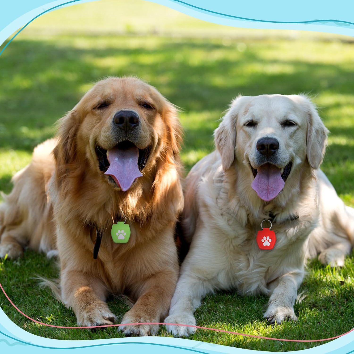 20 Pcs Dog Tag Silencer with Rings Portable Quiet Dog Holder Soundless Cover ID