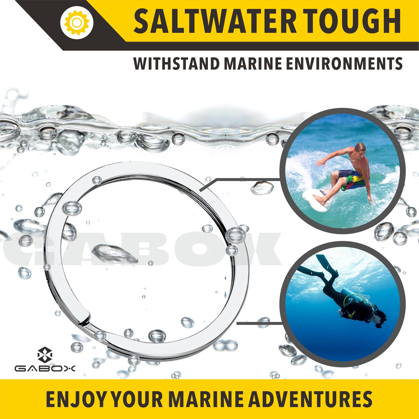 18 Pcs Medical-Grade 316L Stainless Steel Key Rings, Ideal for Marine Enthusi…