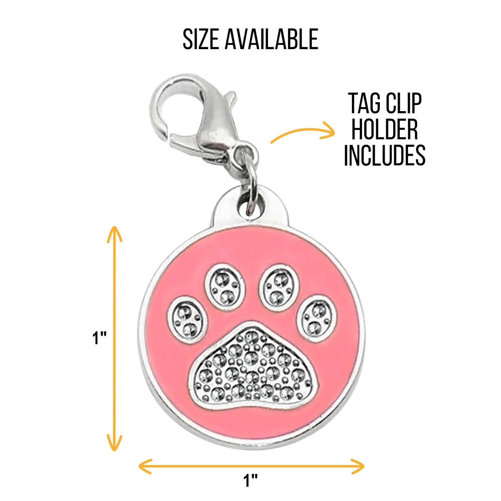 Custom Paw Dog ID Tag Shiny Engraved Cute Dog Paw Tags For Collars