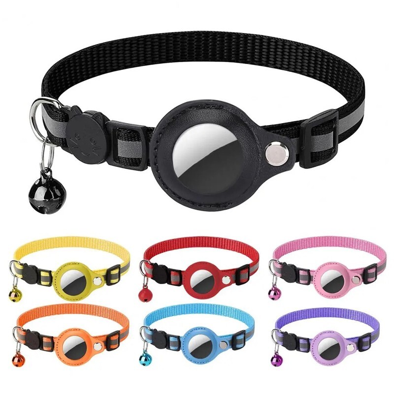Pet Daily Kit Pet Airtag Collars With Reflective Stripes Puppy & Kitten Collars