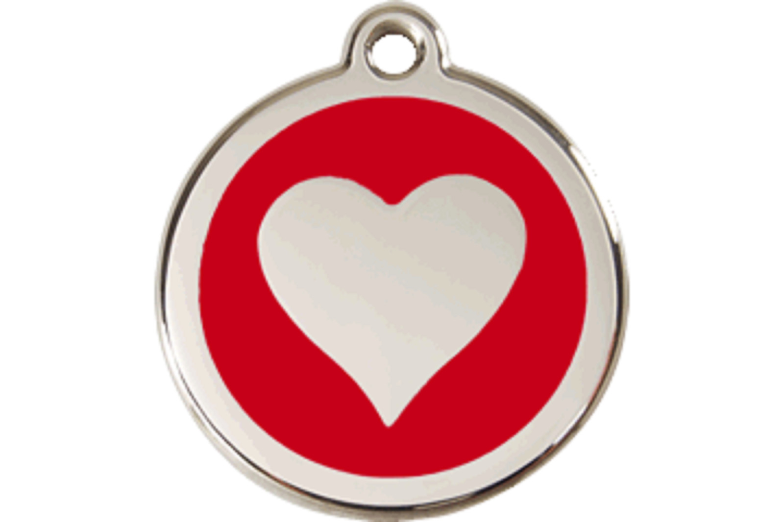 Dog Cat Puppy Pet – Red Dingo – Dog ID Tag Charm – Lifetime Guarantee – Heart