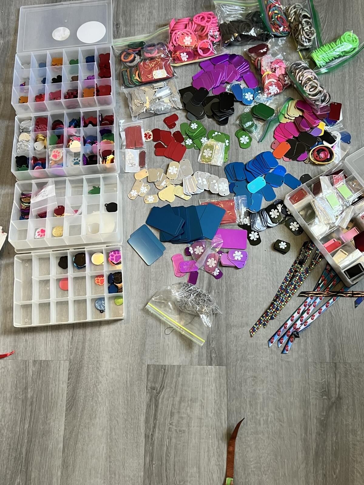 Wholesale Lot Blank Medical ID Tags Pet Tags Bands And More 800 Plus