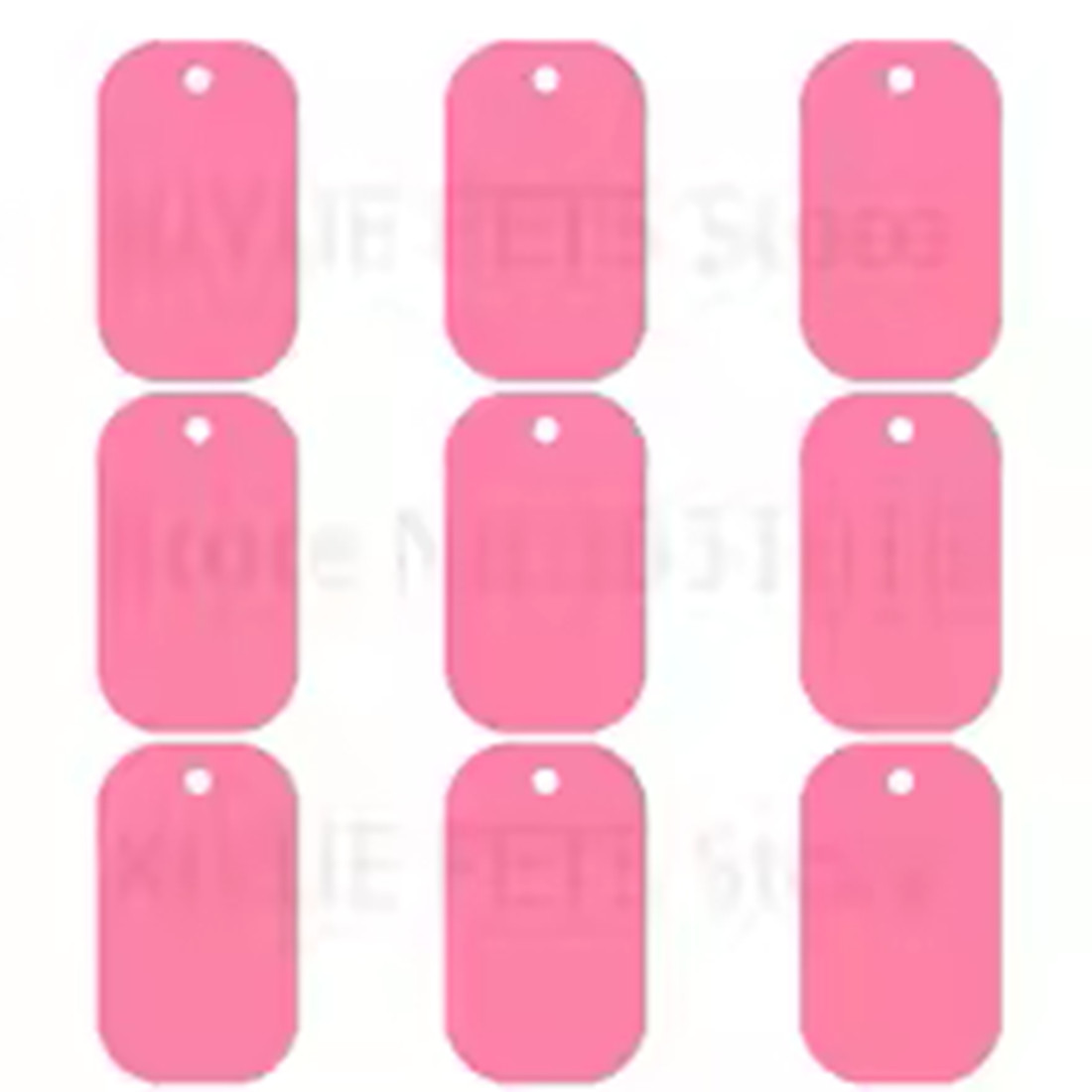 100Pcs Custom Engraved Dog ID Tags Personalized Aluminum Pet Name Phone Tag Bulk