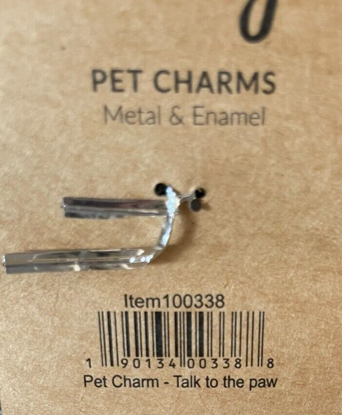 ☘☘Dog Collar Charm Primitive by Kathy “Talk To The Paw” Metal Enamel NWT☘☘