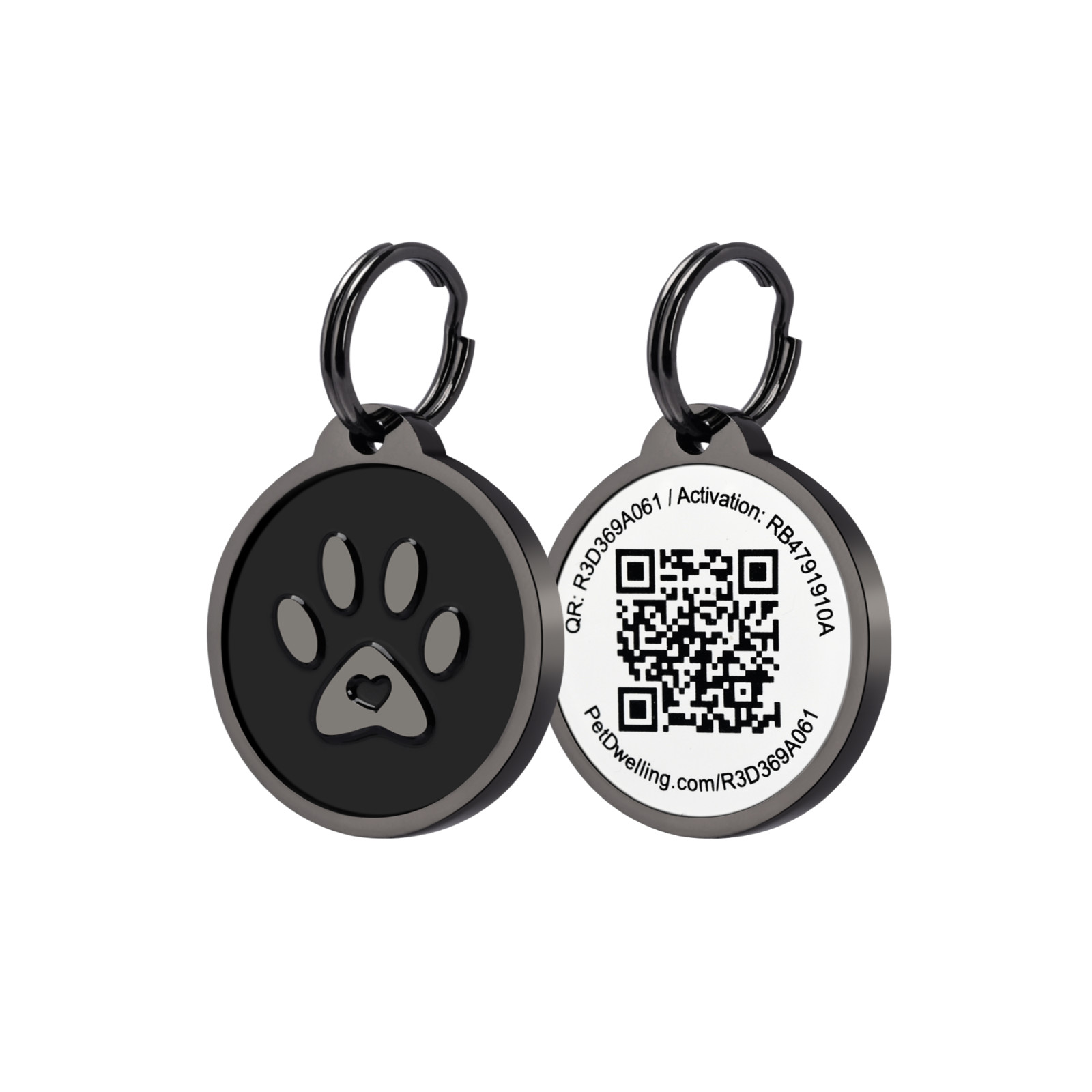 Pet Dwelling Premium QR Code Pet ID Tag: Online Profile – Instant Scan GPS Alert