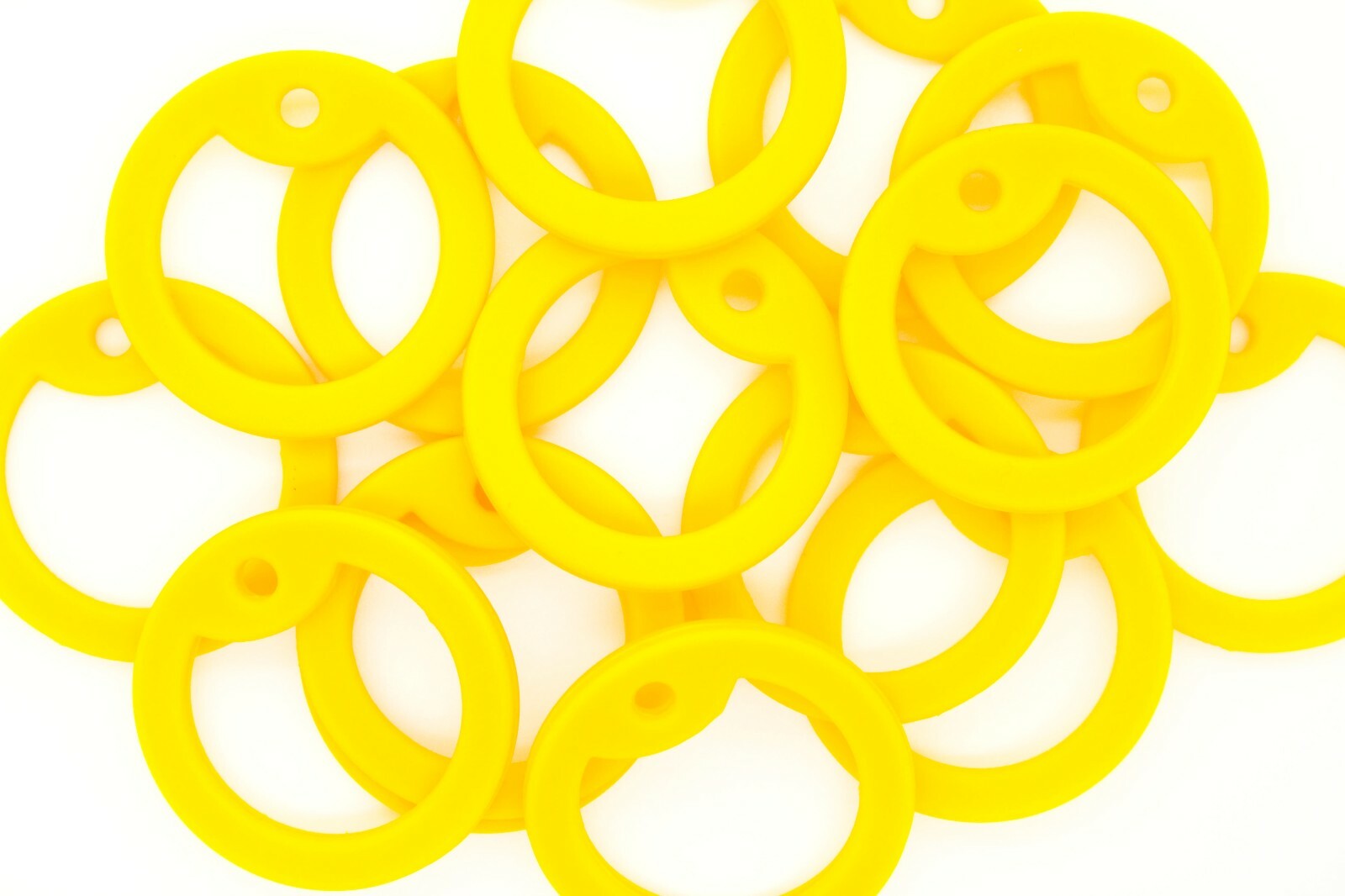 25 Pack Yellow Military Army Dog Tag Silencers Silicone Rubber ID Tag Covers
