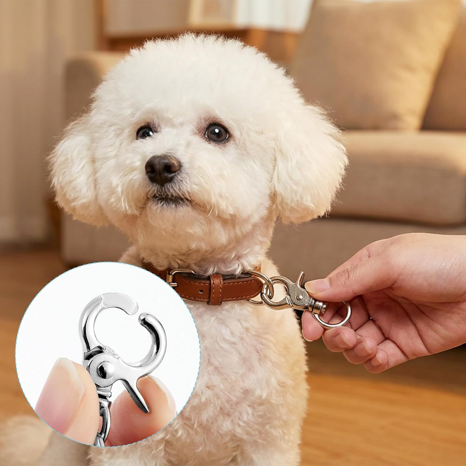 Dog Tag Clip, 17PCS Heavy Duty Quick Clips Cats & Dogs Collar Clip for ID Tag…