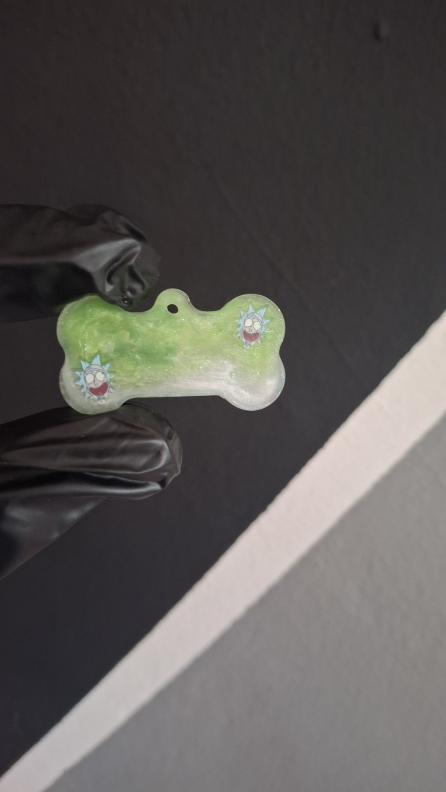 Resin Tag Dog Rick and Morty