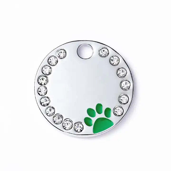 Personalized Dog/Cat Cute Paw Pet ID Tag with Unique Laser Engraving Name/Phone