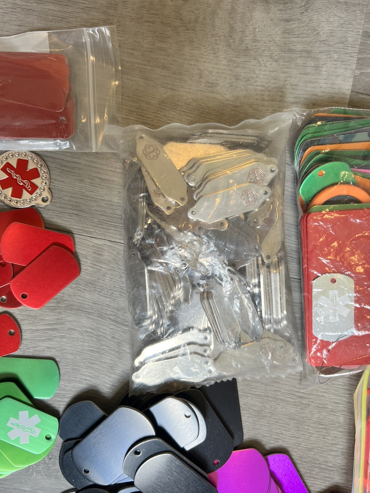 Wholesale Lot Blank Medical ID Tags Pet Tags Bands And More 800 Plus
