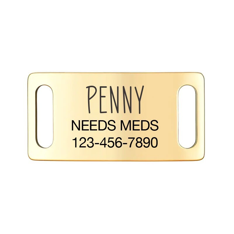 Custom Engraved Easy-On Slide On Dog Tag for Collars – Pet Tags Silent No-Jingle