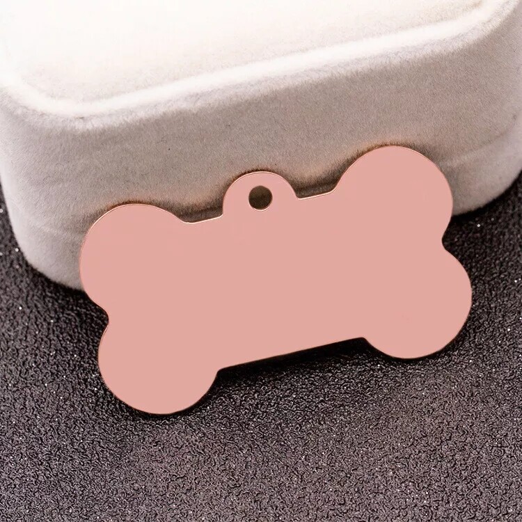 Pet ID Dog cat tag personalized engraving anti loss collar pendant double-sided