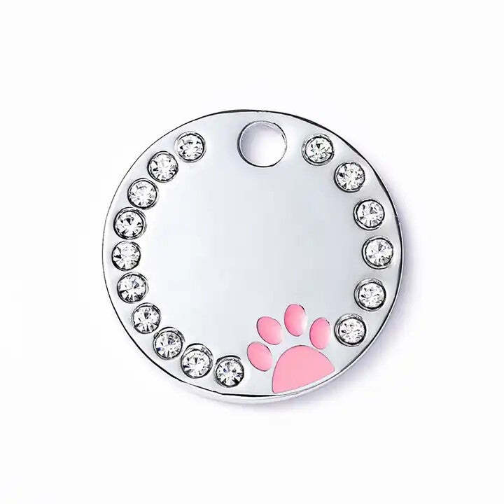 Personalized Dog/Cat Cute Paw Pet ID Tag with Unique Laser Engraving Name/Phone