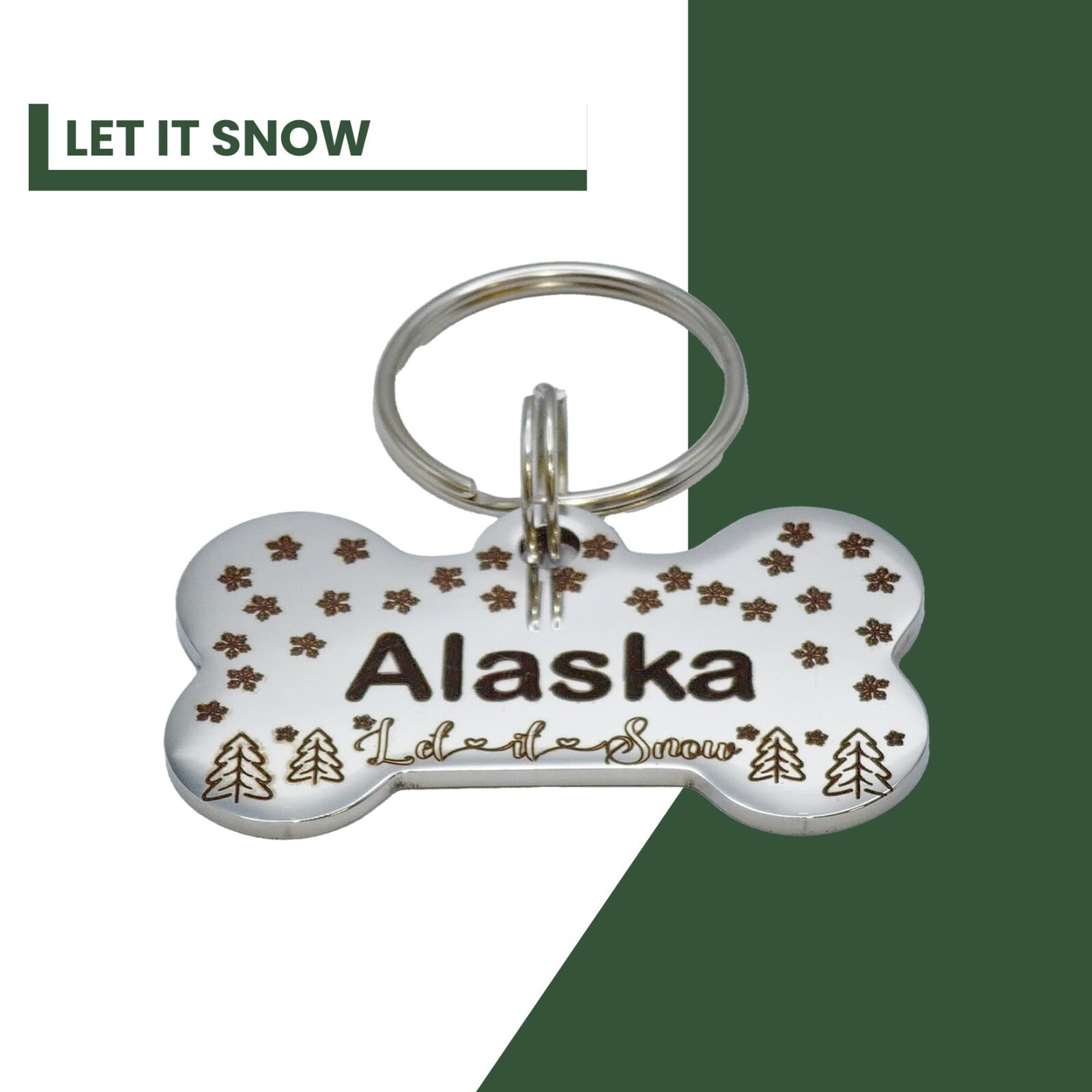 Custom Deep Engraved Pet ID Stainless Steel Dog ID Tag Bone Lifetime Warranty *