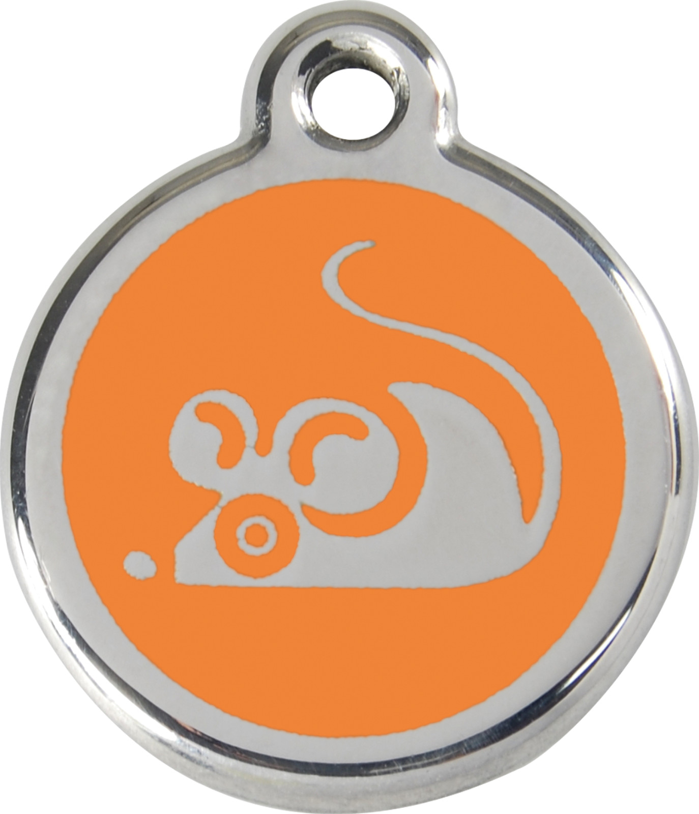 Stainless Steel Red Dingo Mouse Cat ID Tag Red Purple Blue Green Pink Yellow