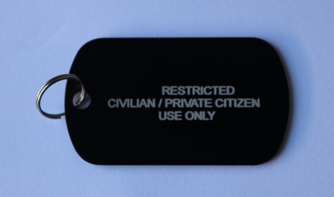 Laser Engraved Military Dog Tags