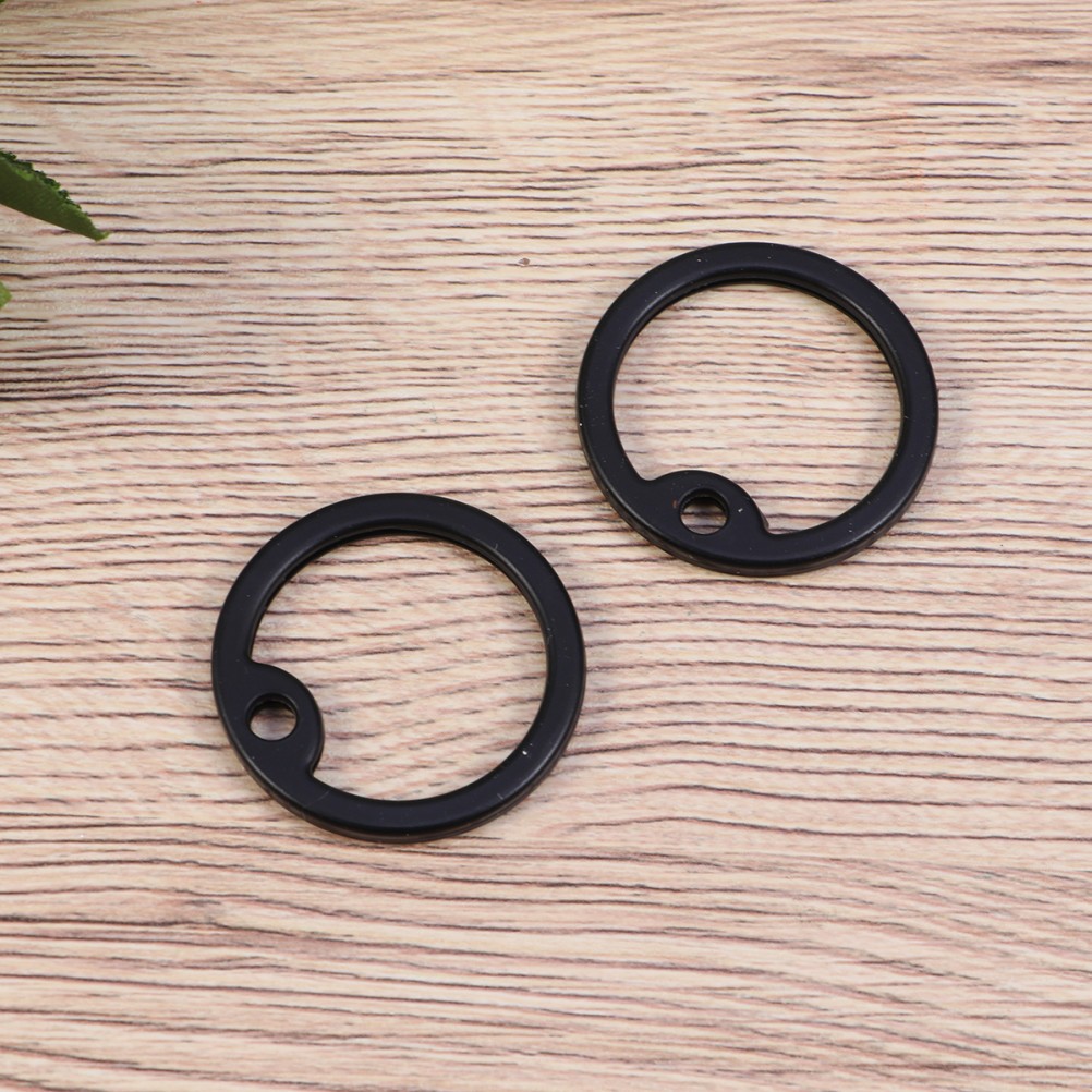 2 Pcs Dog Silent Silencer Round Small Silicone Pet Id Name Silencers