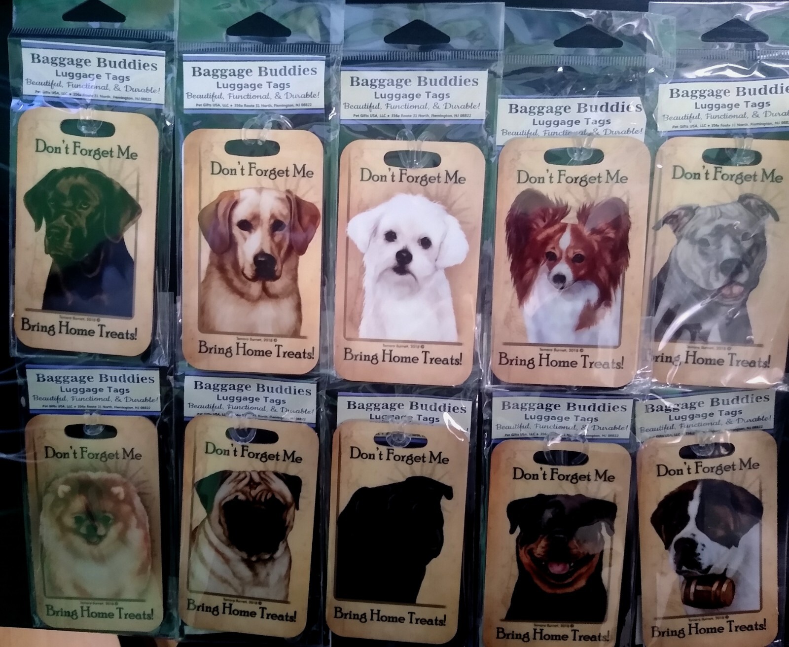 Dog Breed Luggage Tag Crate Id Tag Aluminum With Acrylic Hang Tag Cats too