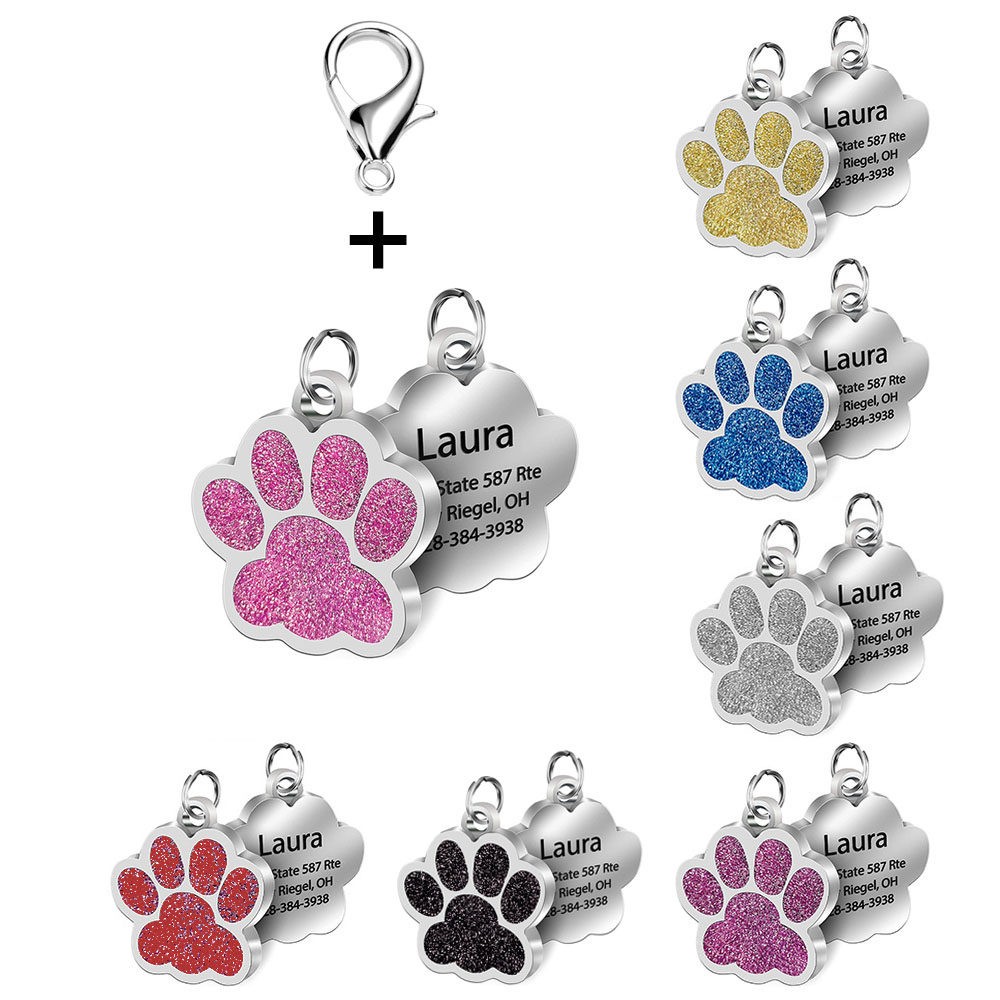 1x Small Dog Tag S Size Pet Puppy ID Nameplate Collar Charm Accessories Blank
