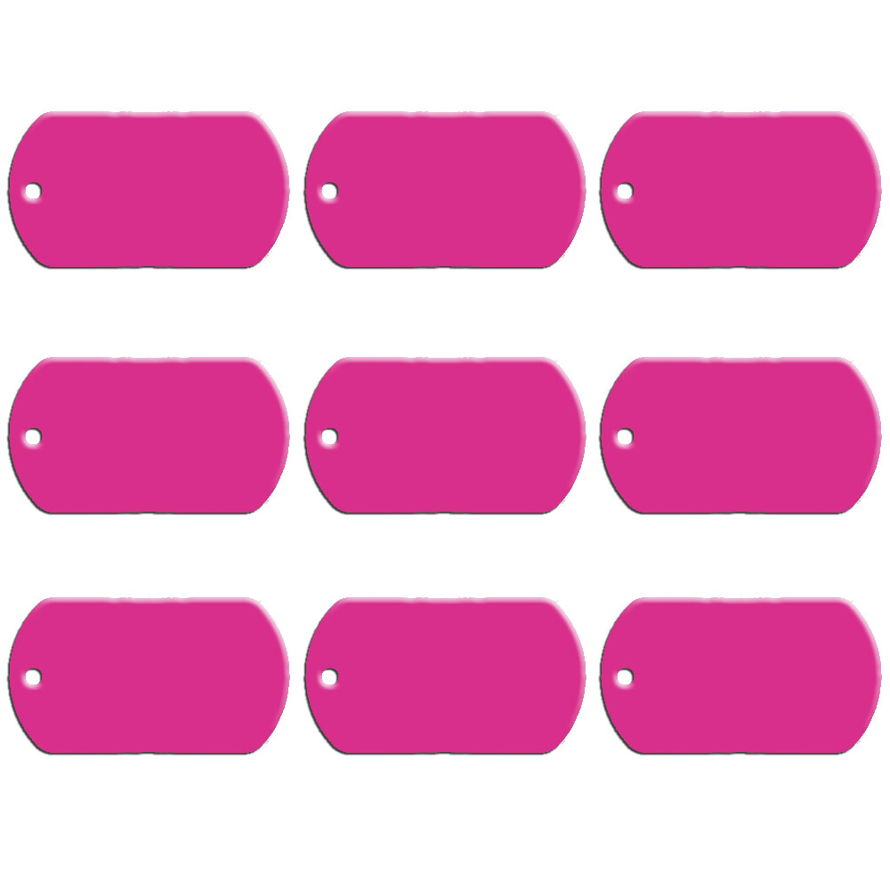 20/40/100pcs Personalized Pet Dog ID Tag Military Aluminum Bulk Blank Name Discs
