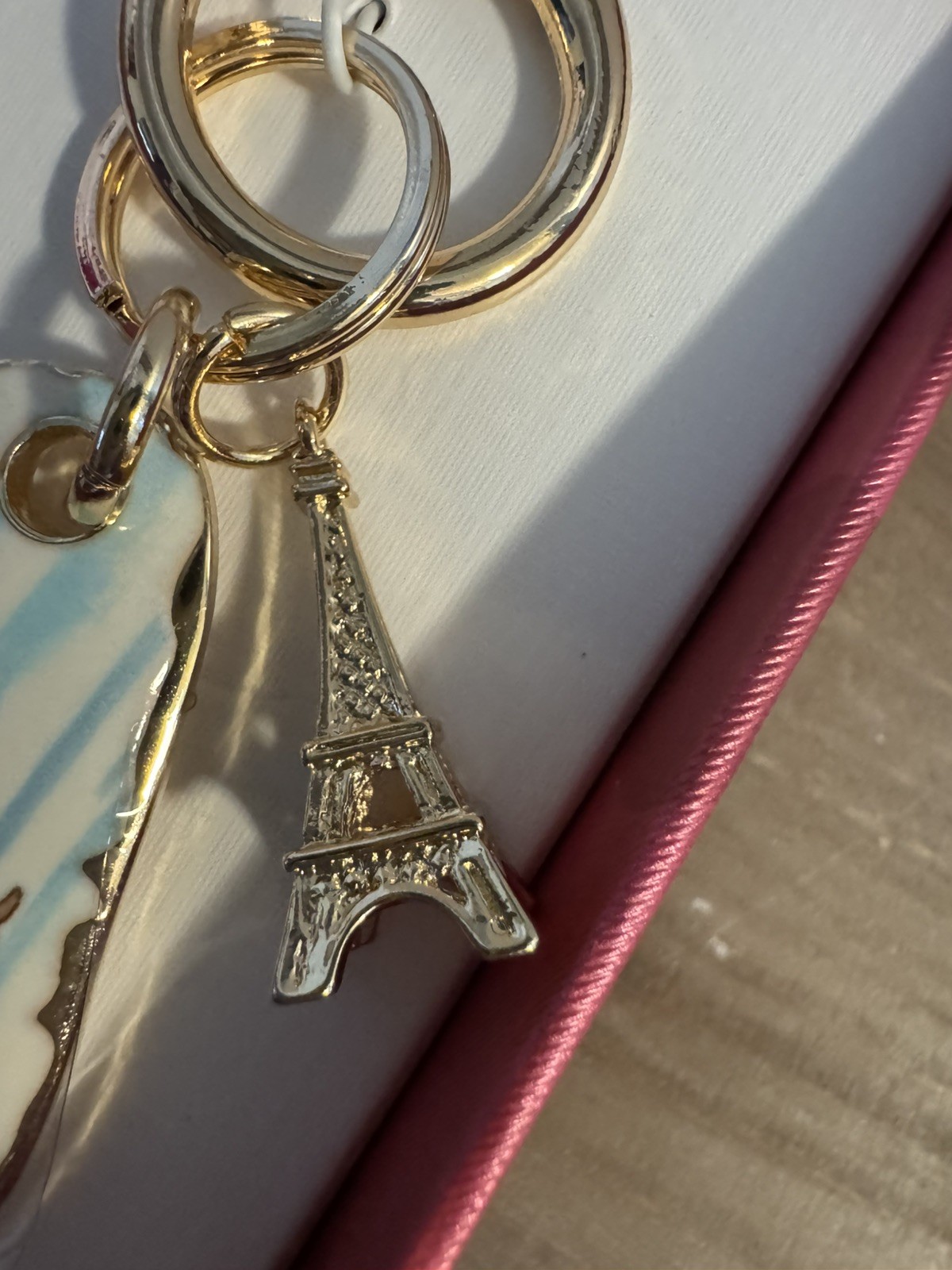 Piper K Dachshund Doxie Dog Bag Charm Keychain Eiffel Tower Paris Rare HTF