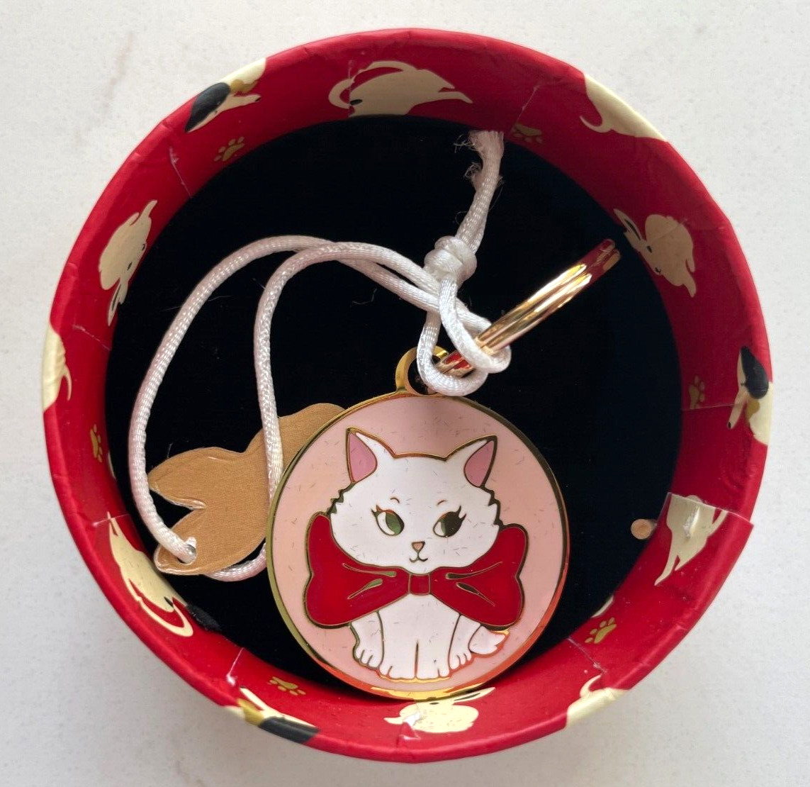 Erstwilder Pets! Wrapped up in Love Kitty Cat Pet Charm Keychain Bag Charm NWT