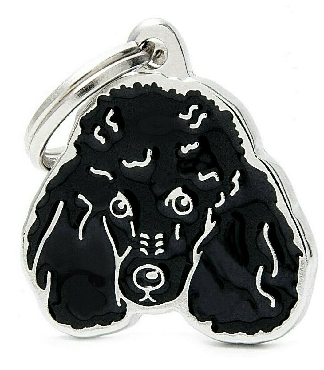 Poodle Dog ID Tag (20N) – Engraved FREE – Personalised Identity – Charm