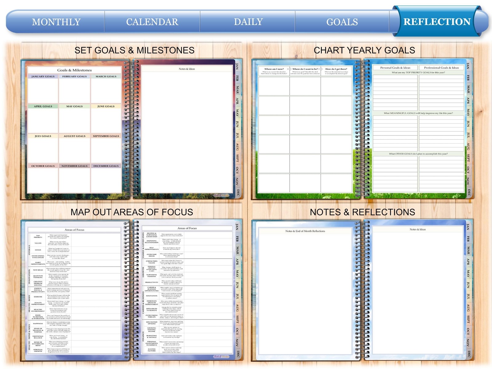 Planner 2026-2027 – Daily Weekly and Monthly Calendar with Stickers, Tabs, Po…