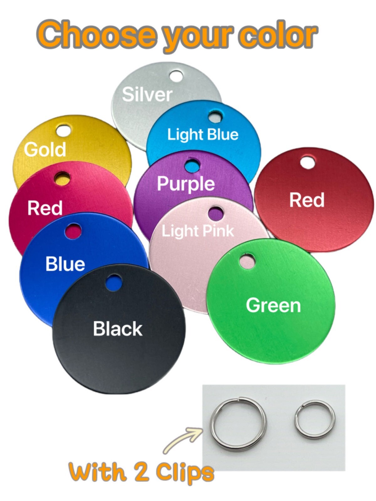 PAWPAW TAGS Dogs Cats ID Tags Personalized Pet ID Tags Customize Pet Tags