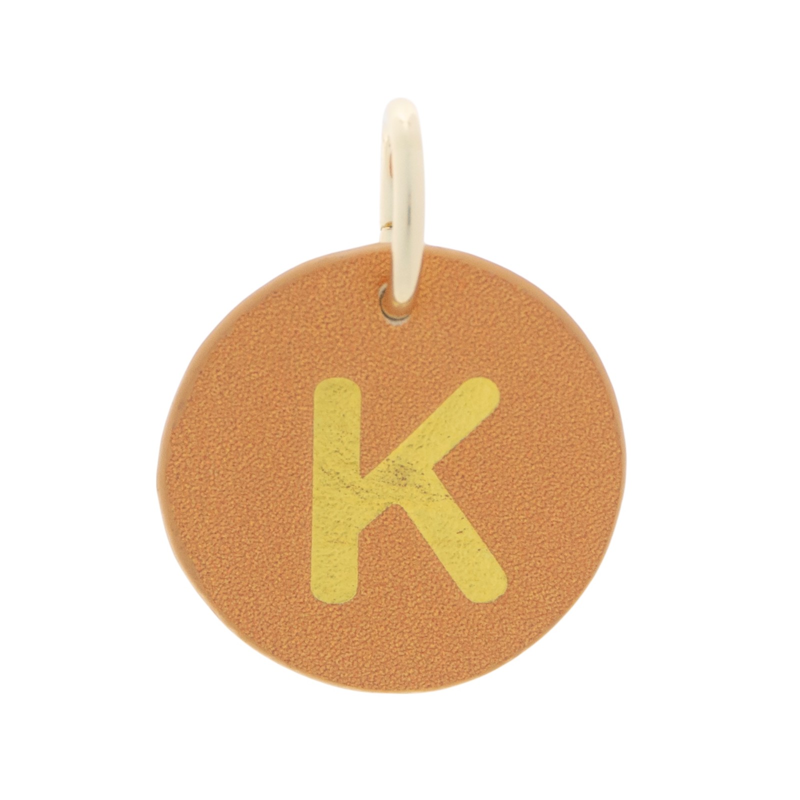 The Cuddle Collab Wear & Share Charm Faux Leather “K” Monogram in Brown