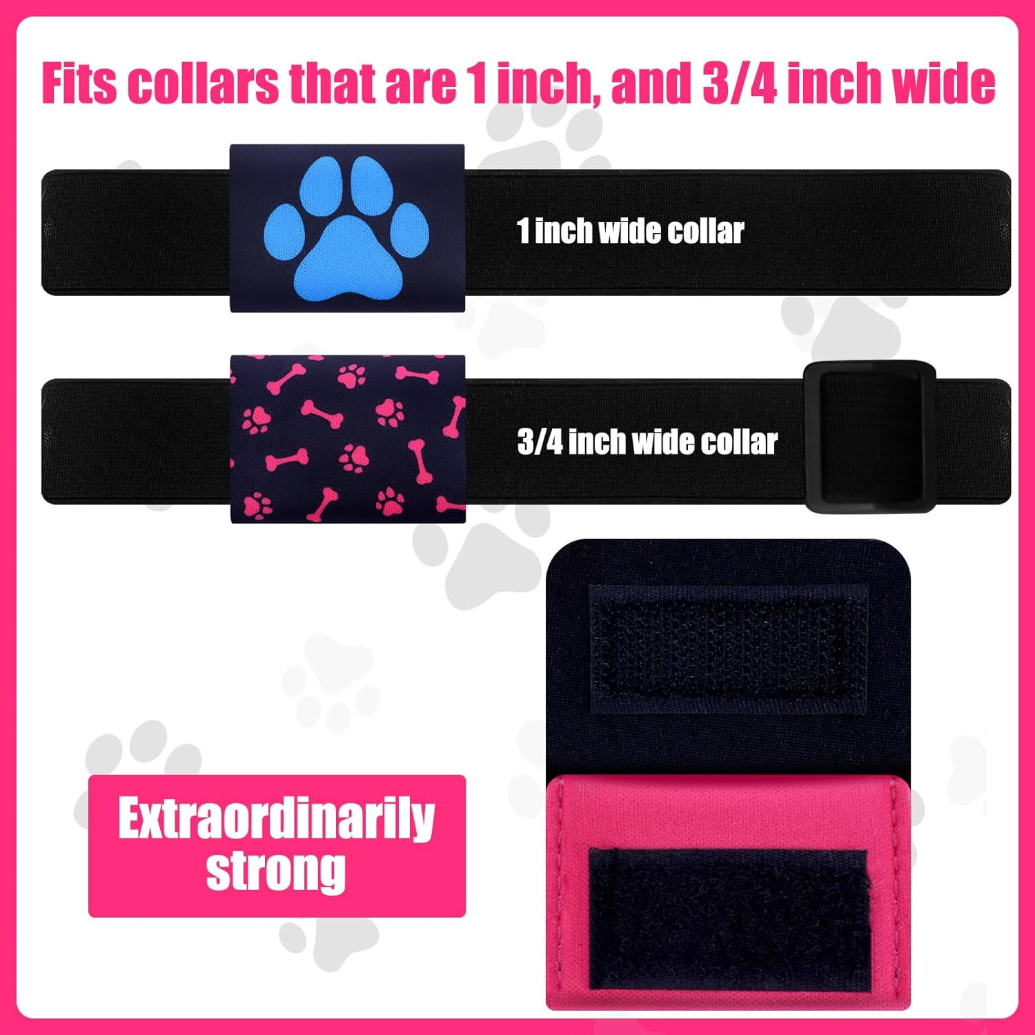 6 Pcs Dog Tag Holder for Pet Collar Dog Tag Silencer Portable Cat ID Holder P…
