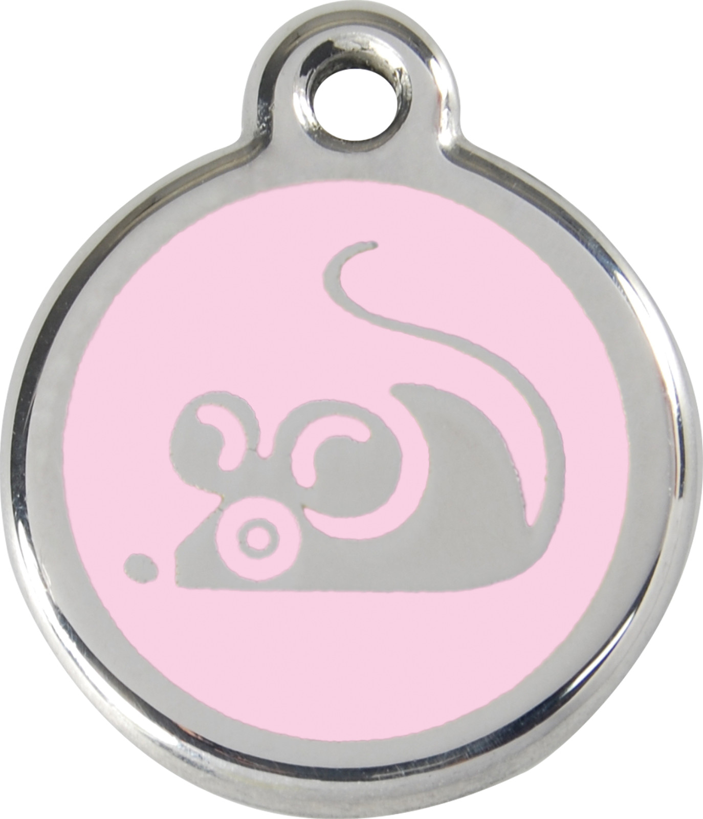 Stainless Steel Red Dingo Mouse Cat ID Tag Red Purple Blue Green Pink Yellow