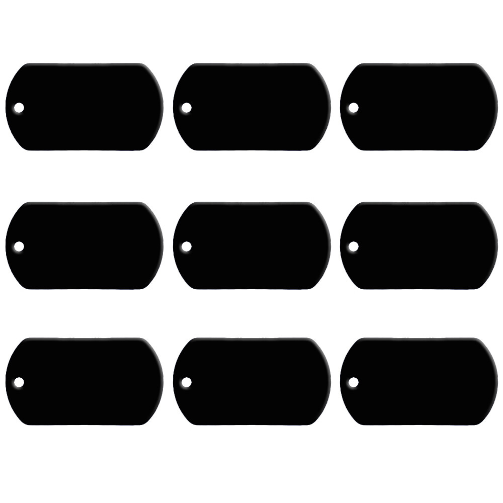 20/40/100pcs Personalized Pet Dog ID Tag Military Aluminum Bulk Blank Name Discs