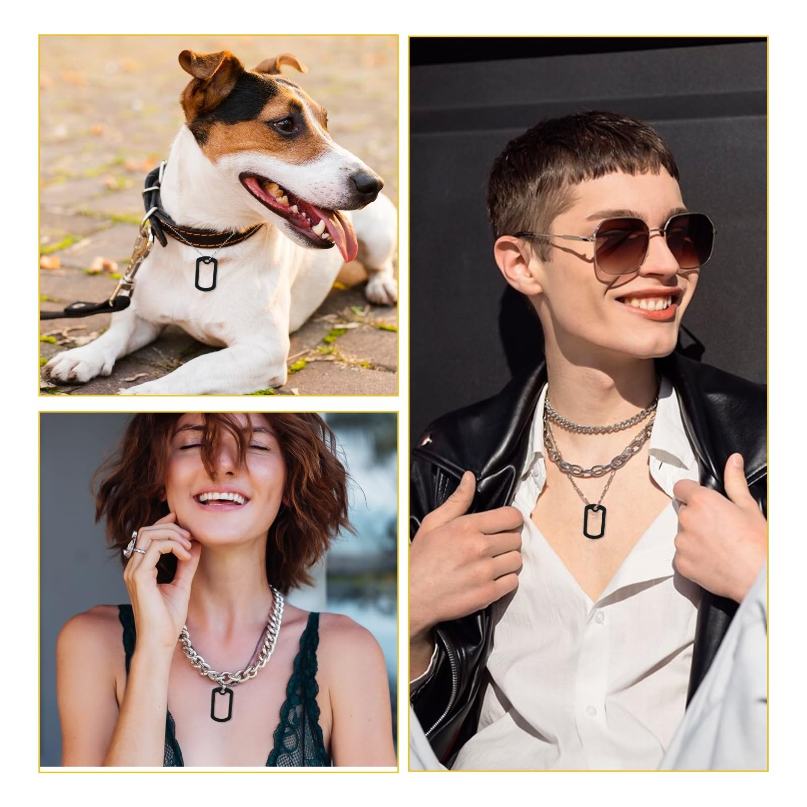 10 Pack Dog Tag Silencer, Rubber Dogs ID Tags Cover, Engraved Dogs Tags Silence