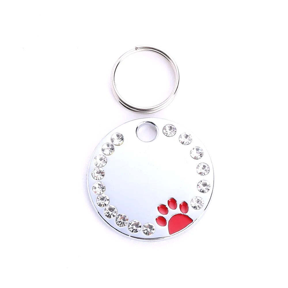 Personalized Dog/Cat Cute Paw Pet ID Tag with Unique Laser Engraving Name/Phone