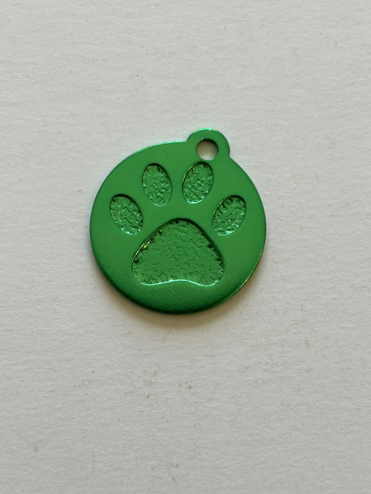 Custom Engraved Personalized Paw Print Pet ID Tag-2 Sizes-10 Color Choices