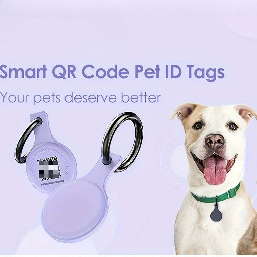 Smart Pet ID Tag NFC QR Code Enabled Anti-Lost Tag for Dogs Cats Easy to Use New
