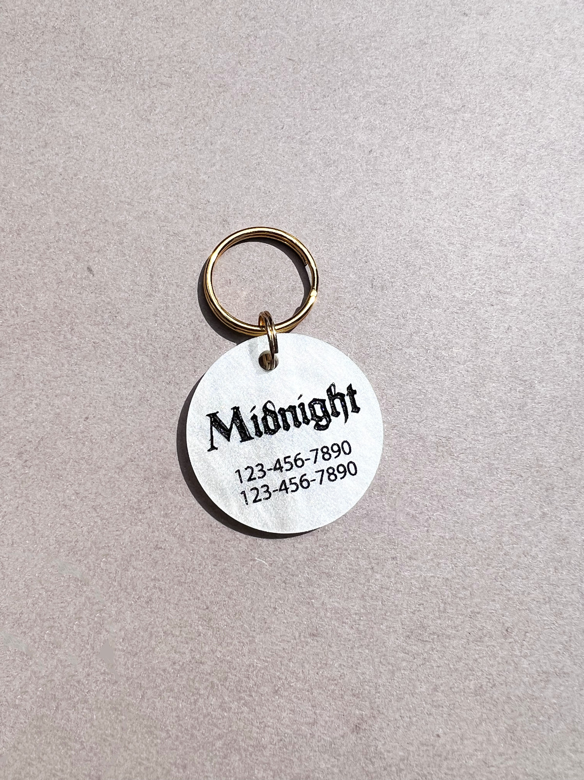 Unique Gothic Pet ID Tags for Dogs and Cats, Custom Dog Tag, Cat Collar Tag