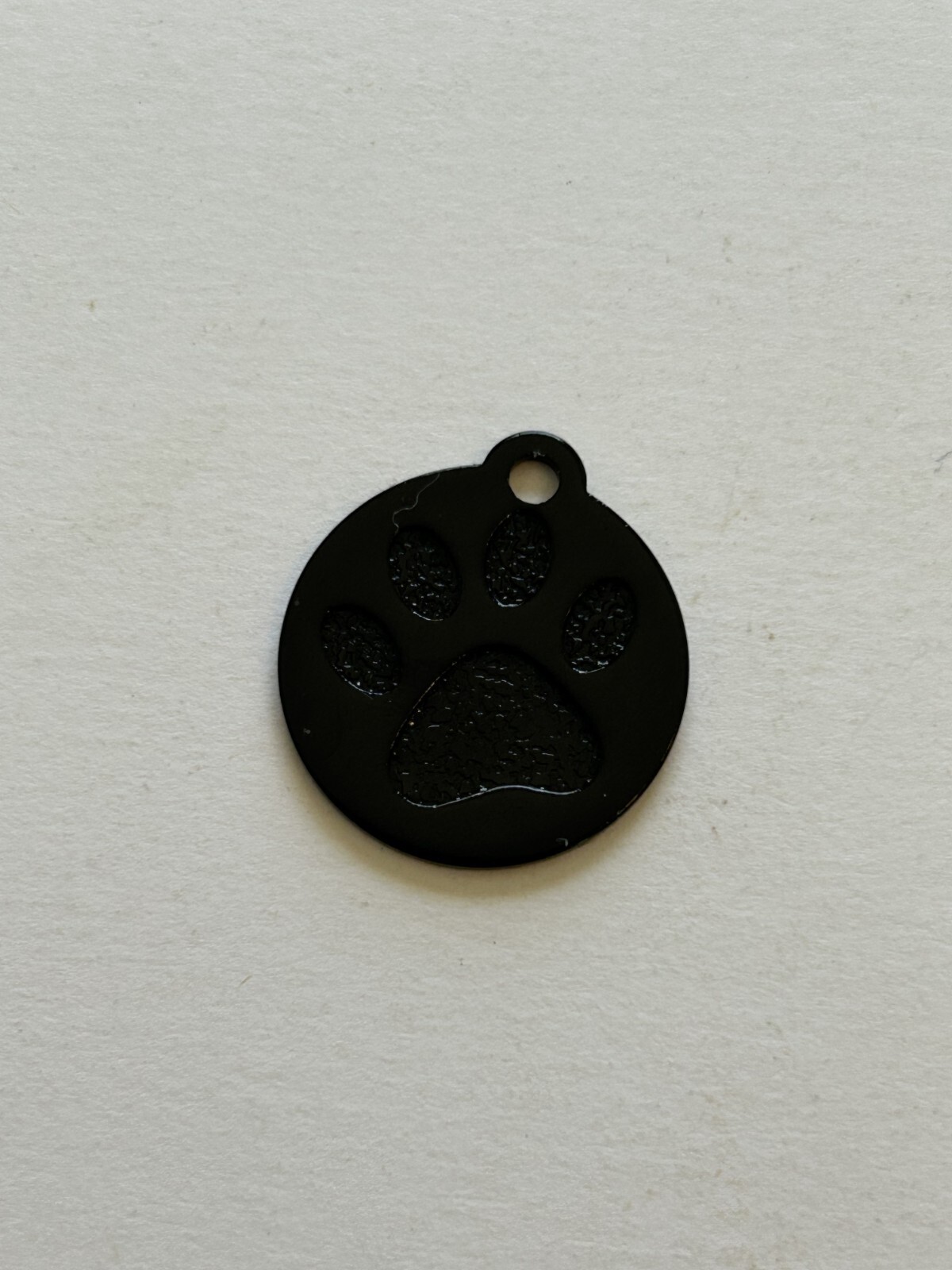 Custom Engraved Personalized Paw Print Pet ID Tag-2 Sizes-10 Color Choices