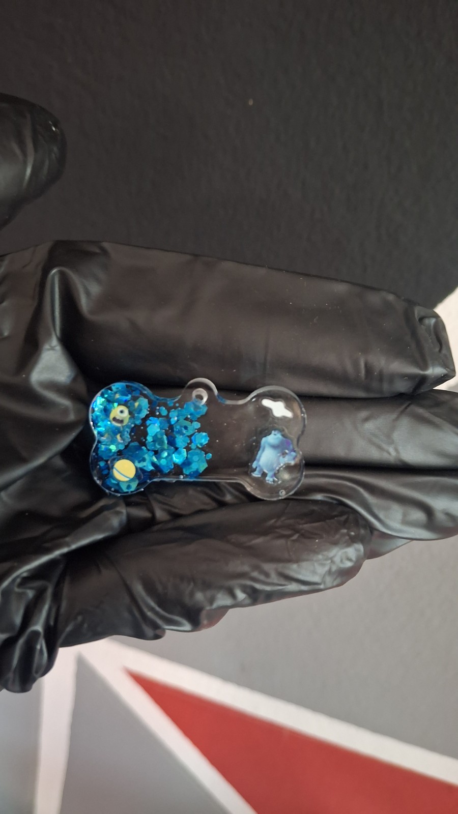 Resin Tag Dog Monster inc