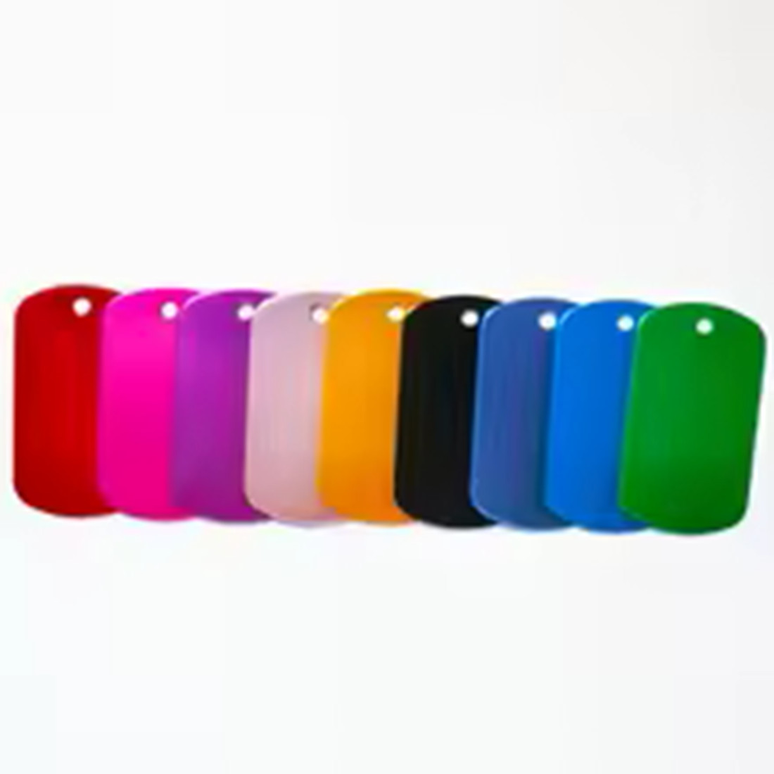 100Pcs Custom Engraved Dog ID Tags Personalized Aluminum Pet Name Phone Tag Bulk