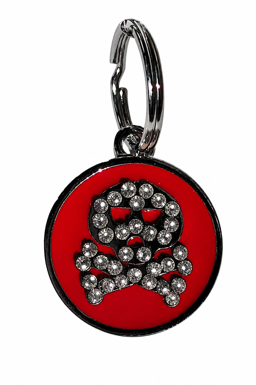 Crystal Skull Pet Dog Collar Charm for Purse, Zipper Pull – Choose Color