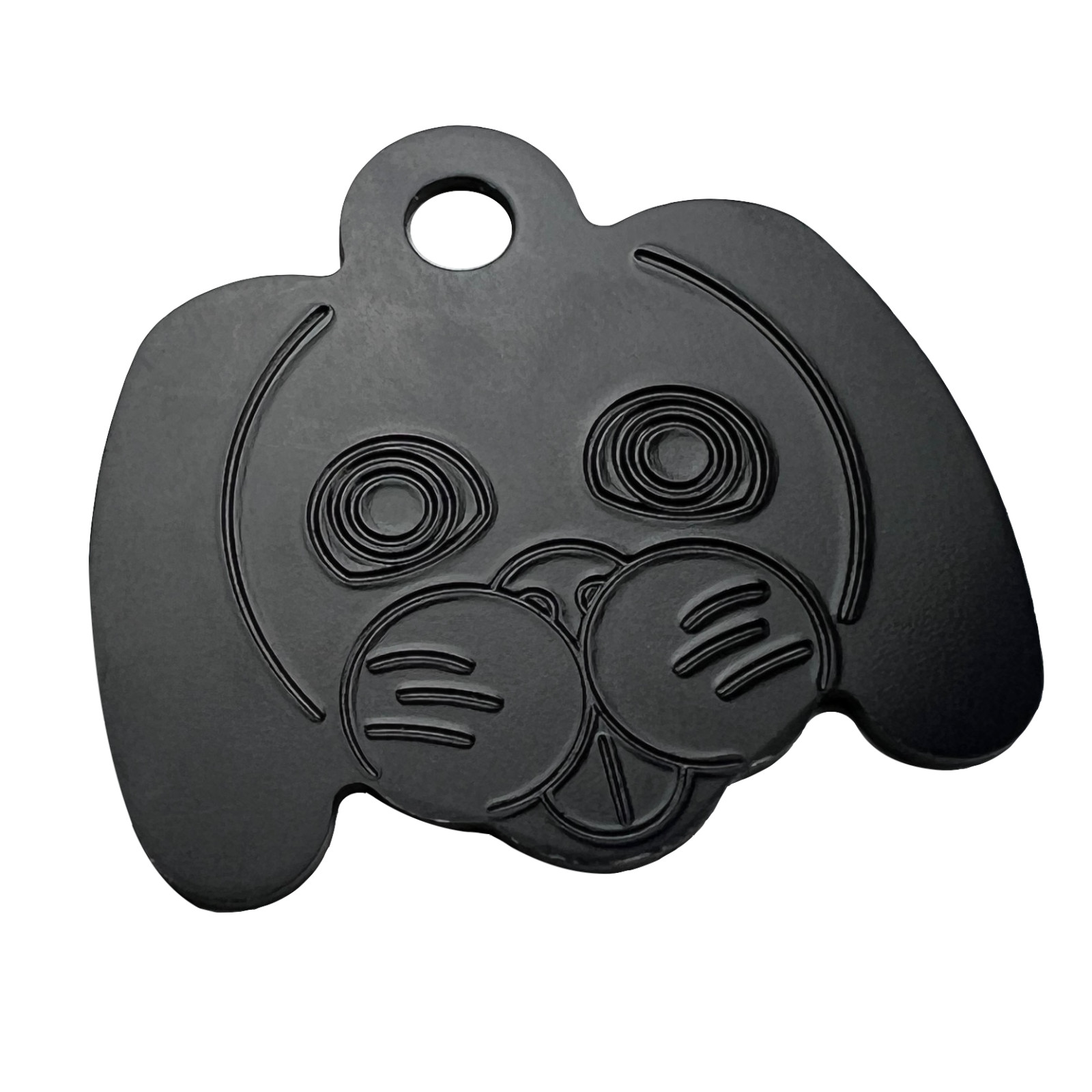 Custom Engraved Dog Tags Personalized Dog Collar Pet Tags Engraved BLACK PUPPY